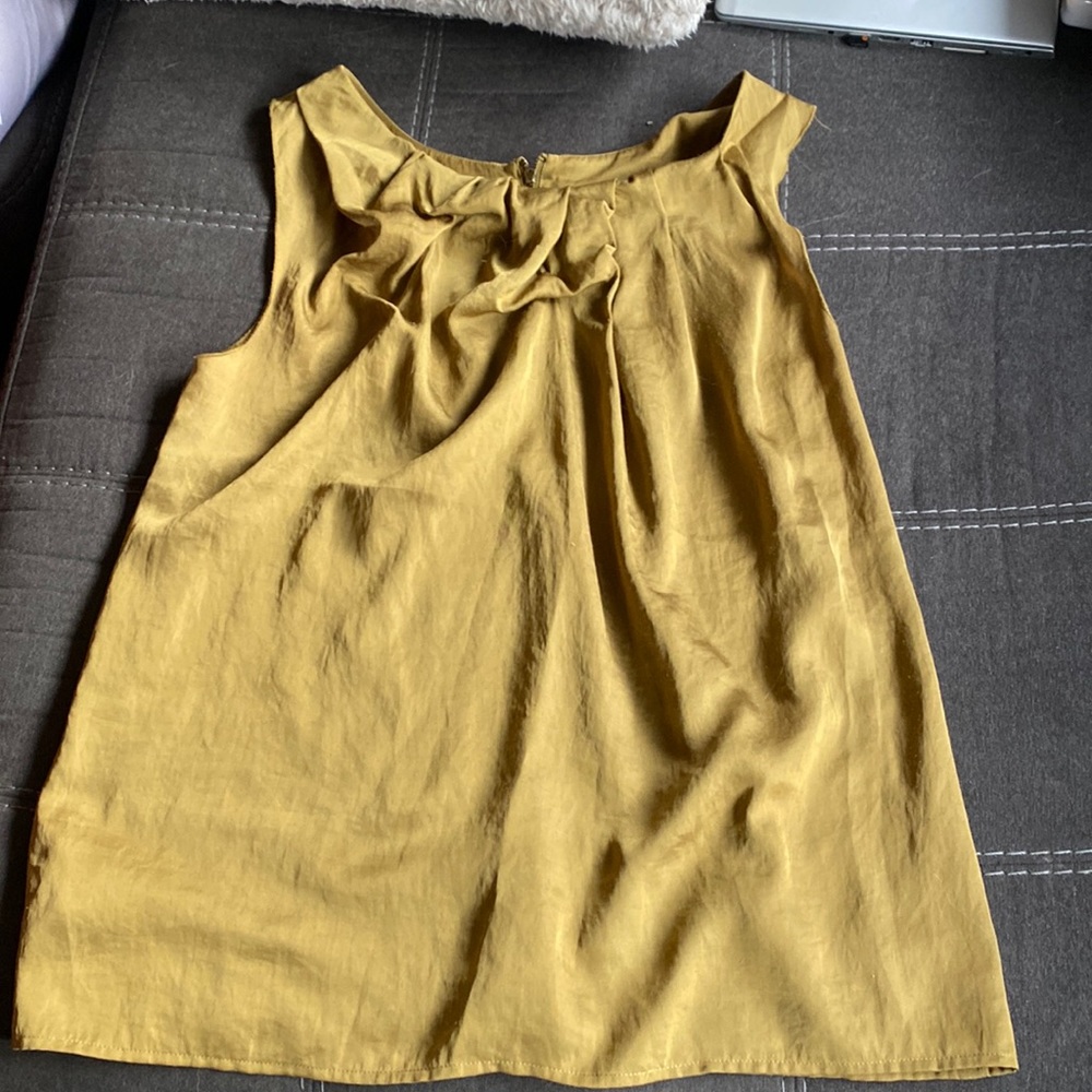 Chartreuse Ann Taylor Loft Tank Top